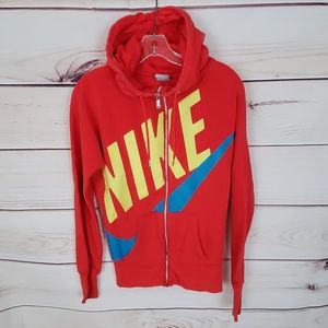 Nike Rally Logo zip front hoodie S